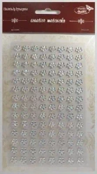 Stiker z kryształkami Kwiaty 8mm 112szt - Galeria Hobby