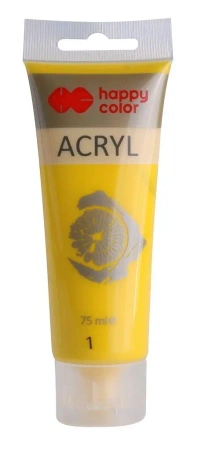 Farba akrylowa 75ml żółta HAPPY COLOR - GDD