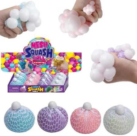 Gniotek winogronko do ściskania pastelowa MIX - Trifox