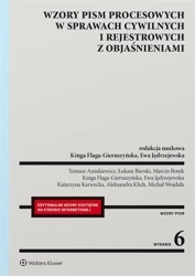 Wzory pism procesowych w sprawach cywilnych... - Kinga Flaga-Gieruszyńska (redaktor naukowy), Ewa