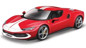 Ferrari R&P -296 Gtb Assetto Fiorano Red/White - BBurago