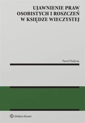 Ujawnienie praw osobistych i roszczeń w księdze.. - Paweł Hadyna