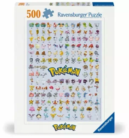 Puzzle 500 2D: Pokemon Postacie - Ravensburger