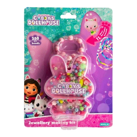 Zestaw koralików Gabby's Dollhouse Zajączek 250 szt. + 2m gumki - ASTRA art-pap