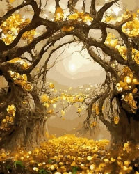 Malowanie po numerach + złota farba - Brama... - Twoje Hobby