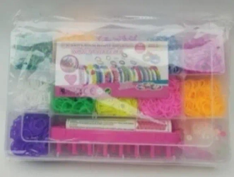 Zestaw kolorowych gumek na bransoletki ok 4500szt - Madej