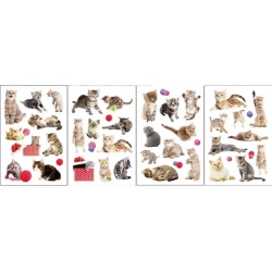 Naklejki 3D koty MIX - Brewis