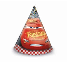 Czapeczki papierowe Cars 3 6szt - Godan