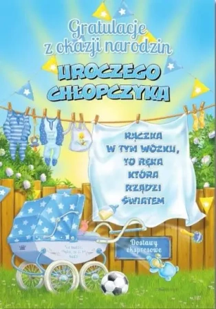 Kartka okolicznościowa Narodziny MF42 - Trend