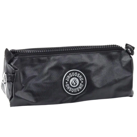 Piórnik szkolny jednokomorowy czarny 21,5cm - Leantoys