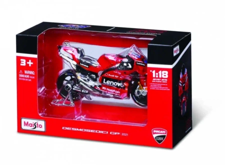 Model GP Racing Ducati 650 Lenovo 1/18 - Maisto