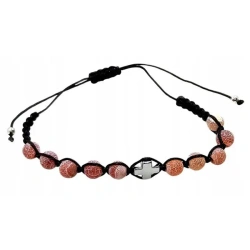 Różaniec 10-tka Kamień naturalny pomarańcz - Art Sacrum