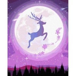 Malowanie po numerach - Bajkowy jeleń 40x50cm - Twoje Hobby