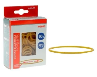 Gumki recepturki żółte 30x1,5mm 60g - MP Main Paper