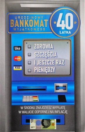 Karnet Urodziny 40 męskie - YEKU