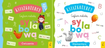 Czytam metodą sylabową Elementarz+ ćwiczenia Książkożercy - Joanna Gos, Monika Sobkowiak