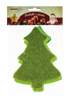 Naklejki z pianki brokatowe Chonki 8szt - Brewis