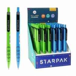 Długopis automatyczny Flowers (36szt) - STARPAK