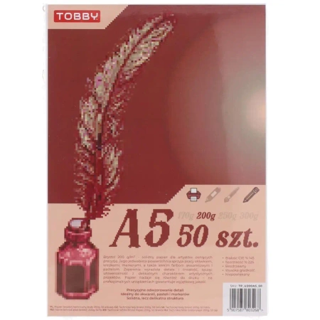 Brystol A5 200g 50 ark - Tobby