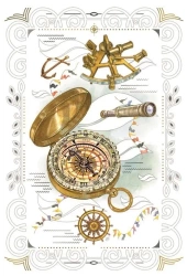 Karnet 12x18 cm B-BD 502 096 + koperta Podróże - DaVinci