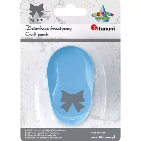 Dziurkacz z motywem 25mm kokarda - Titanum