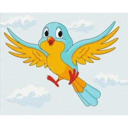 Malowanie po numerach - Ptaszek 40x50cm - Twoje Hobby