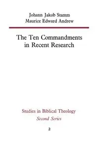 The Ten Commandments in Recent Research - Stamm Johann Jakob