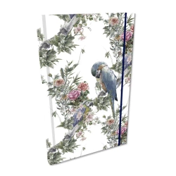 Notes A5 kratka z gumką Soft Touch Boho Papugi - EV-Corp
