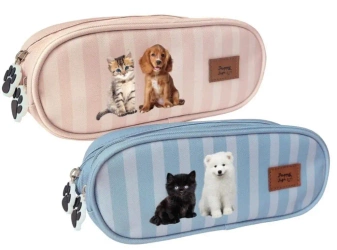 Piórnik 2-komorowy Puppy Sign mix - INTERDRUK