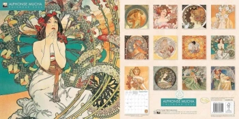 Kalendarz 2026 ścienny kwadrat Alfons Mucha - Praca zbiorowa