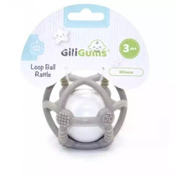 Piłka grzechotka szara