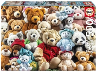 Puzzle 500 Pluszowe misie - Educa