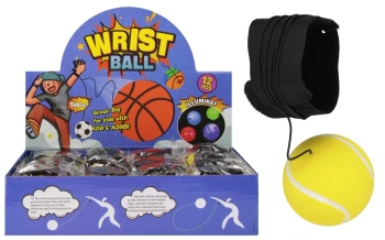 Piłka Na Gumce Nadgarstek 6cm Tenis Mc12/144/288