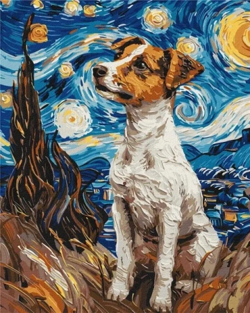 Malowanie po numerach - Jack Russell 40x50cm - Ideyka