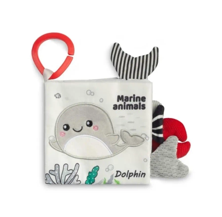 Black&White Książeczka materiałowa Delfin - Sensillo