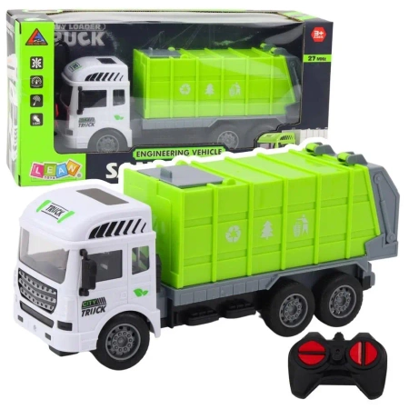 Śmieciarka RC ze świałem 1:24 - Leantoys