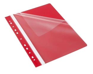 Skoroszyt Budget PP A4 z perf. Evo czerw. (25szt) - Bantex