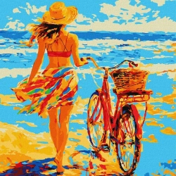 Malowanie po numerach - Blisko molo 40x40cm - Ideyka