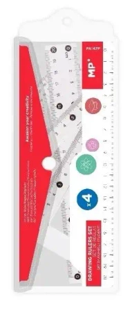 Zestaw geometryczny 4el w etui - MP Main Paper