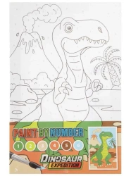 Malowanie po numerach Dino zielony - Grafix