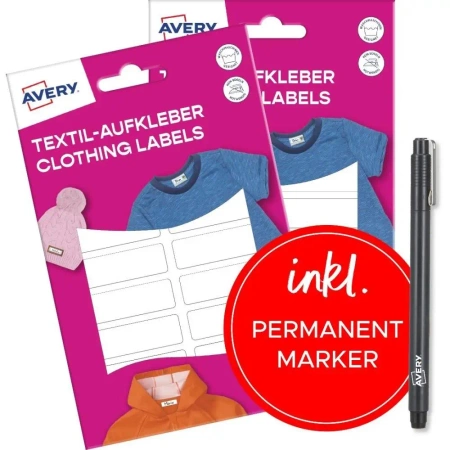 Naklejki na ubrania - 46x13mm - Zdesign