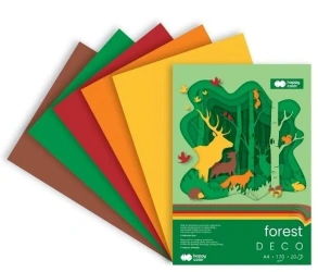 Blok Hobby Deco Forest A4 20 ark 5 kol HAPPY COLOR - GDD