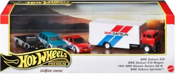 Hot Wheels Zestaw 4 autek premium - Mattel
