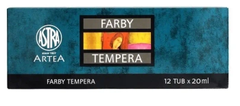 Farby tempera 12 kolorów 20ml ASTRA - ASTRA papiernicze