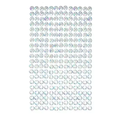 Kryształki samoprzylepne opalescent 6mm 260szt - Dalprint