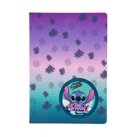 Disney Blue. Zeszyt A5 3 linie kolor. 32 kartki. Stitch 2 - Patio