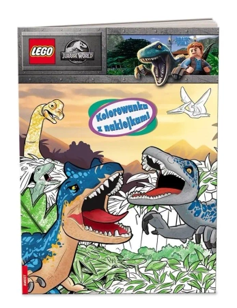 Lego Jurassic World. Kolorowanka z naklejkami - praca zbiorowa