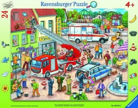 Puzzle w ramce 24 Na ratunek zwierzakom - Ravensburger