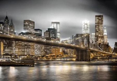Diamentowa Mozaika Nowy York Most Brookliński o zmierzchu NO-2003033 - Norimpex