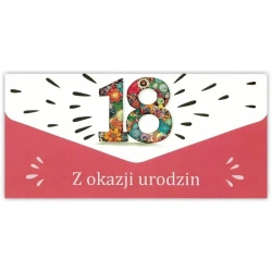 Karnet-koperta Urodziny 18 - Trend
